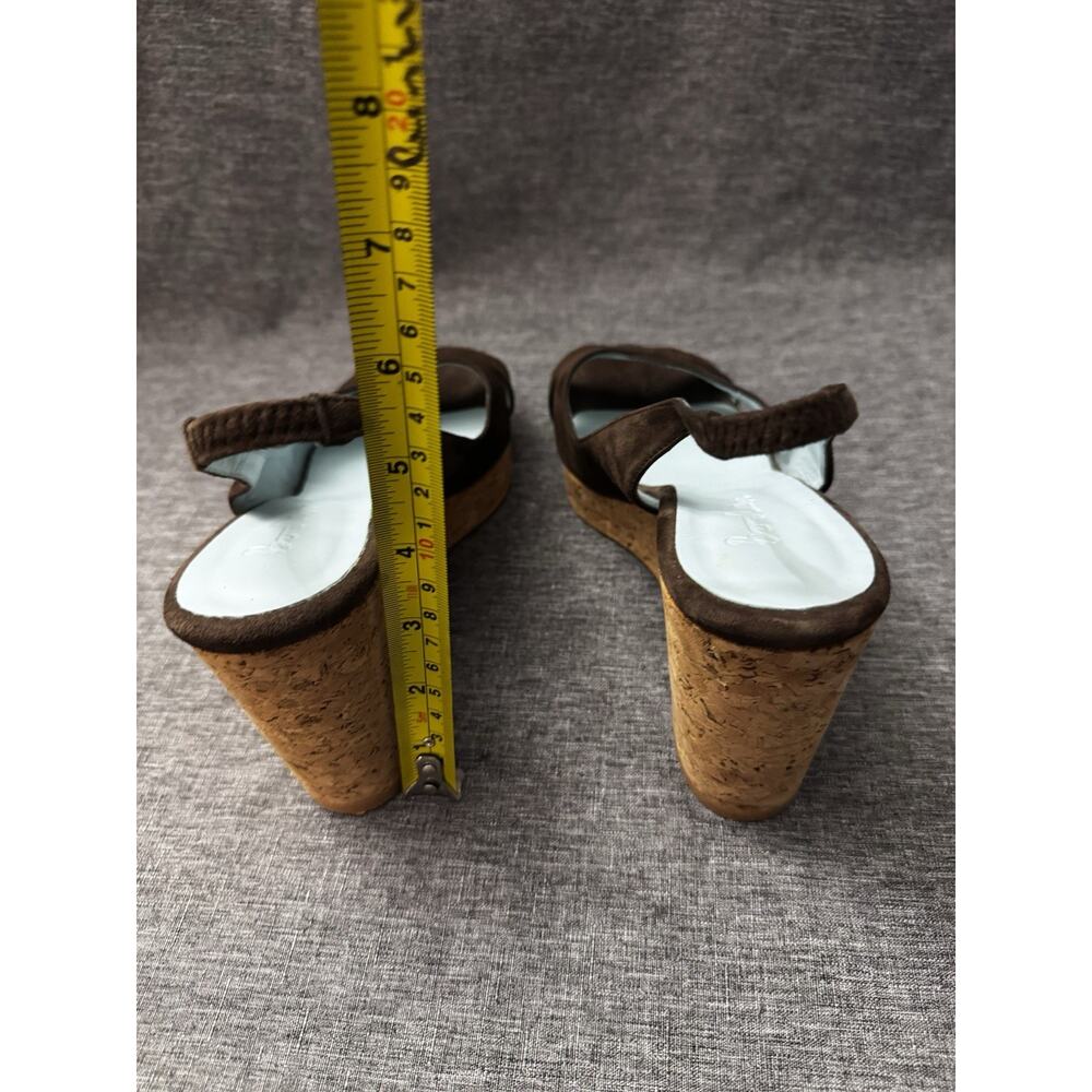 Boden Slingback Wedge Sandals, Eu 40 US 9, Brown, Open Toe - Picture 5 of 7